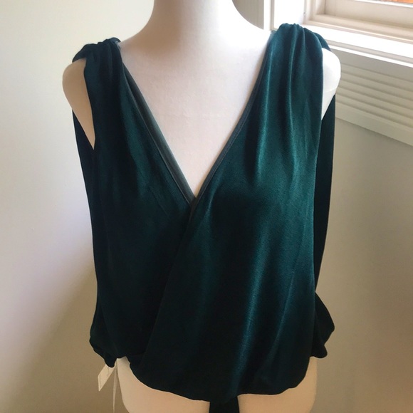 NWT Free People Emerald Green Bodysuit, Small - Picture 2 of 5